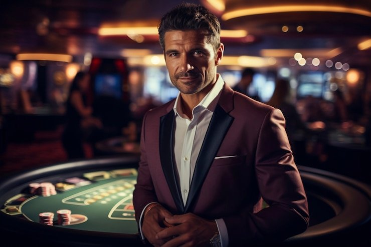Live casino multi-camera studio setup